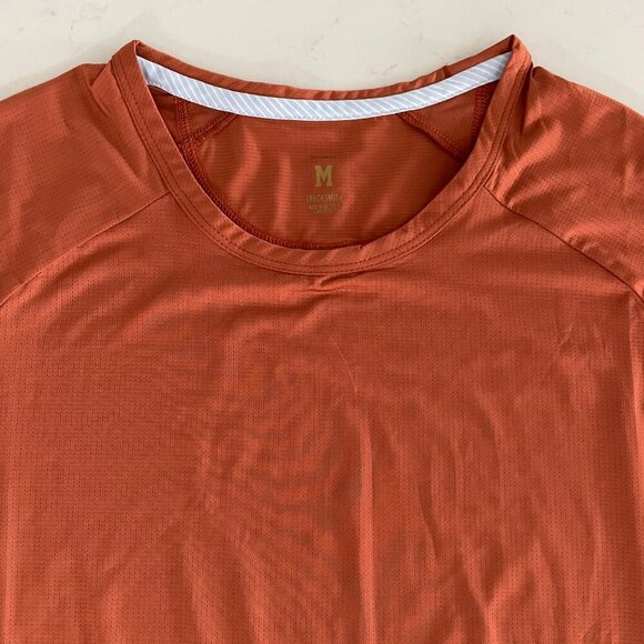 Tracksmith Twilight SS Lightweight Micro-Mesh Running Top Burnt Orange Sz M - Picture 4 of 11
